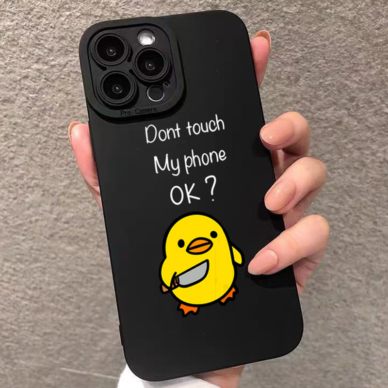 Phone Cases Protective - Милый минималистичный силиконовый чехол с изображением