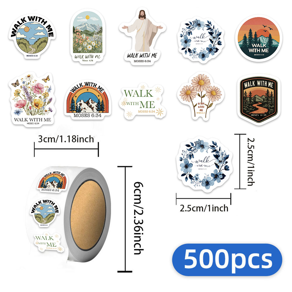 Phone Cases Jesus - 500 шт. наклеек-граффити «Иисус и я