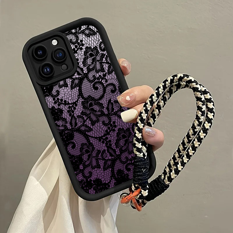 Phone Cases With Loop - Черный фиолетовый чехол для телефона с