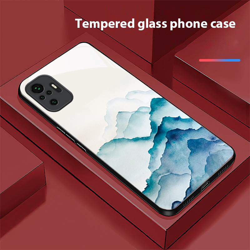 Phone Cases Drawing - Чехол для телефона из черного стекла