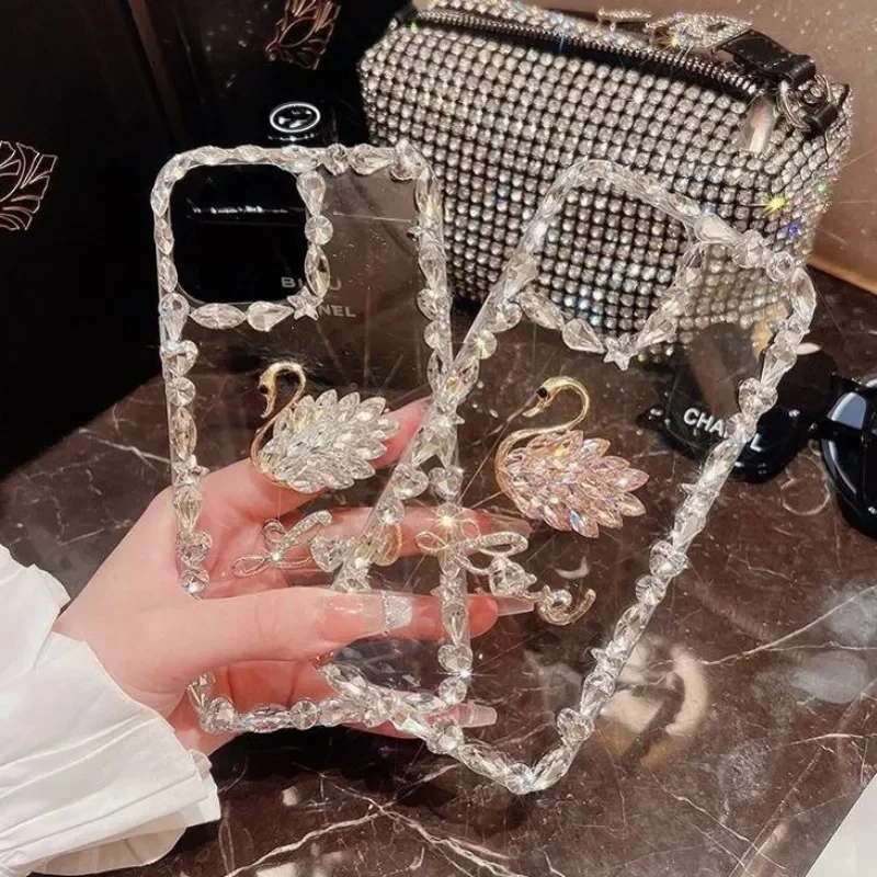 Phone Cases Arc - Чехол для телефона с алмазным лебедем,
